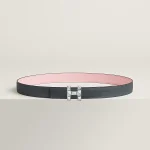H Infini belt buckle & Reversible leather strap 24 mm - Image 2
